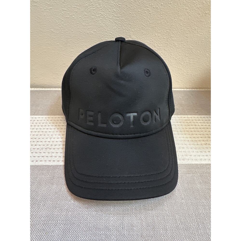 Peloton Black Trucker Hat Adjustable back